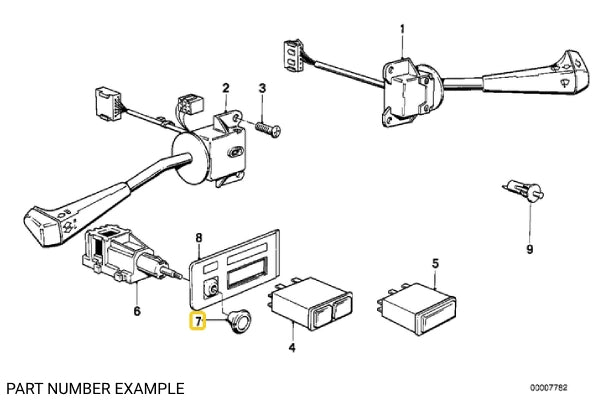 Headlight Switch Knob – 61311369277