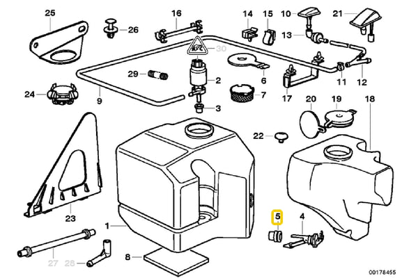 Washer Fluid Level Sender Grommet – 61311369343