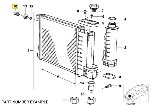 Fan Switch / Coolant Temperature Sensor – 61311378073