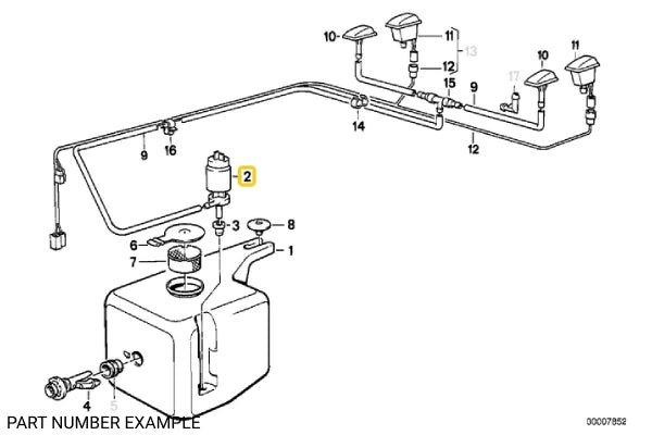 Windscreen Washer Pump - 61661377830