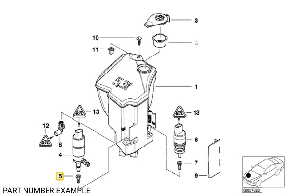 Windscreen Washer Pump Strainer – 61678374382