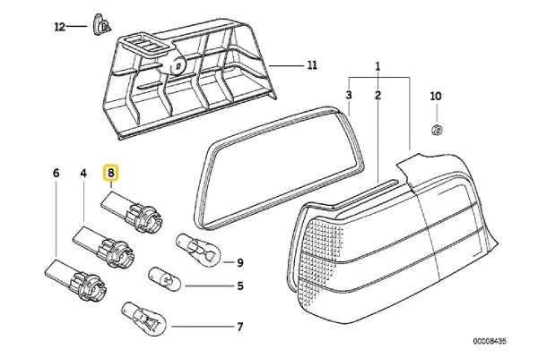 Rear Brake Light Bulb Socket – 63211387365