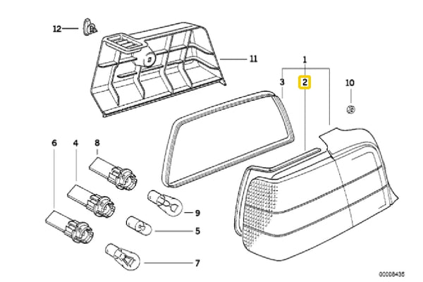 Taillight Gasket (Sedan) – 63211387366