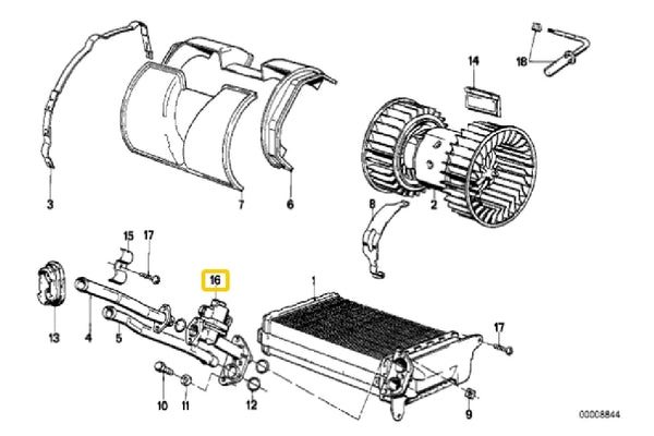 Genuine Heater Water Control Valve – 64111386707