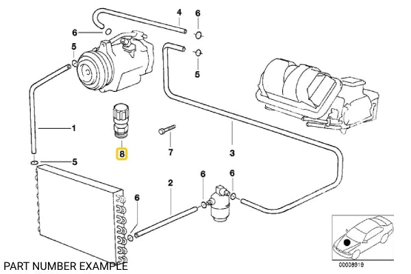 Air Conditioning Service Valve – 64509177579