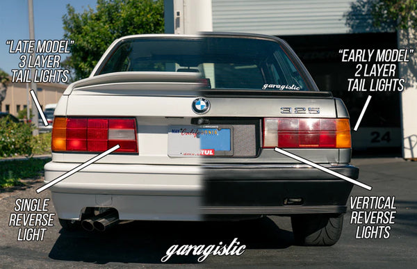 BMW E30 Late Model All Red MHW Style Tail Lights