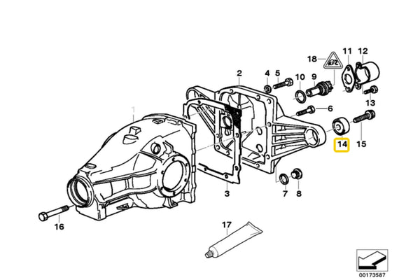 E36 Rear Diff Rear Mounting Bush