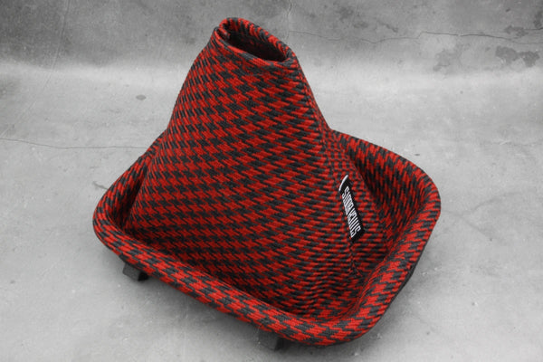 Red Houndstooth Shift Boot