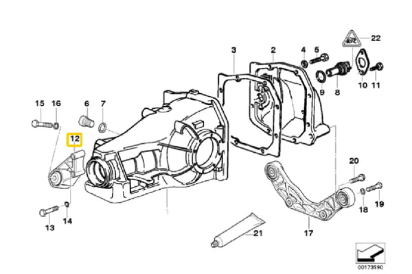 E36 Rear Diff Front Mounting Bush - M3 Evo Only