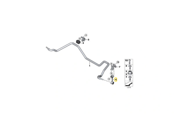 E46 Rear ARB End Link To Bracket Bush